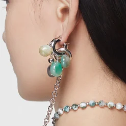 Capsule / Natural Stone Earring