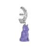Electric Girl / Enamel Cat Pave Earrings
