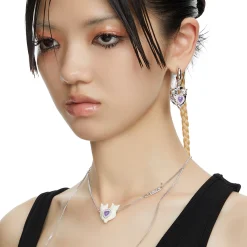 Electric Girl / Kitties Heart Earrings