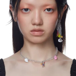 ElectricGirl / Colorful Bio Opal Tassels Earring