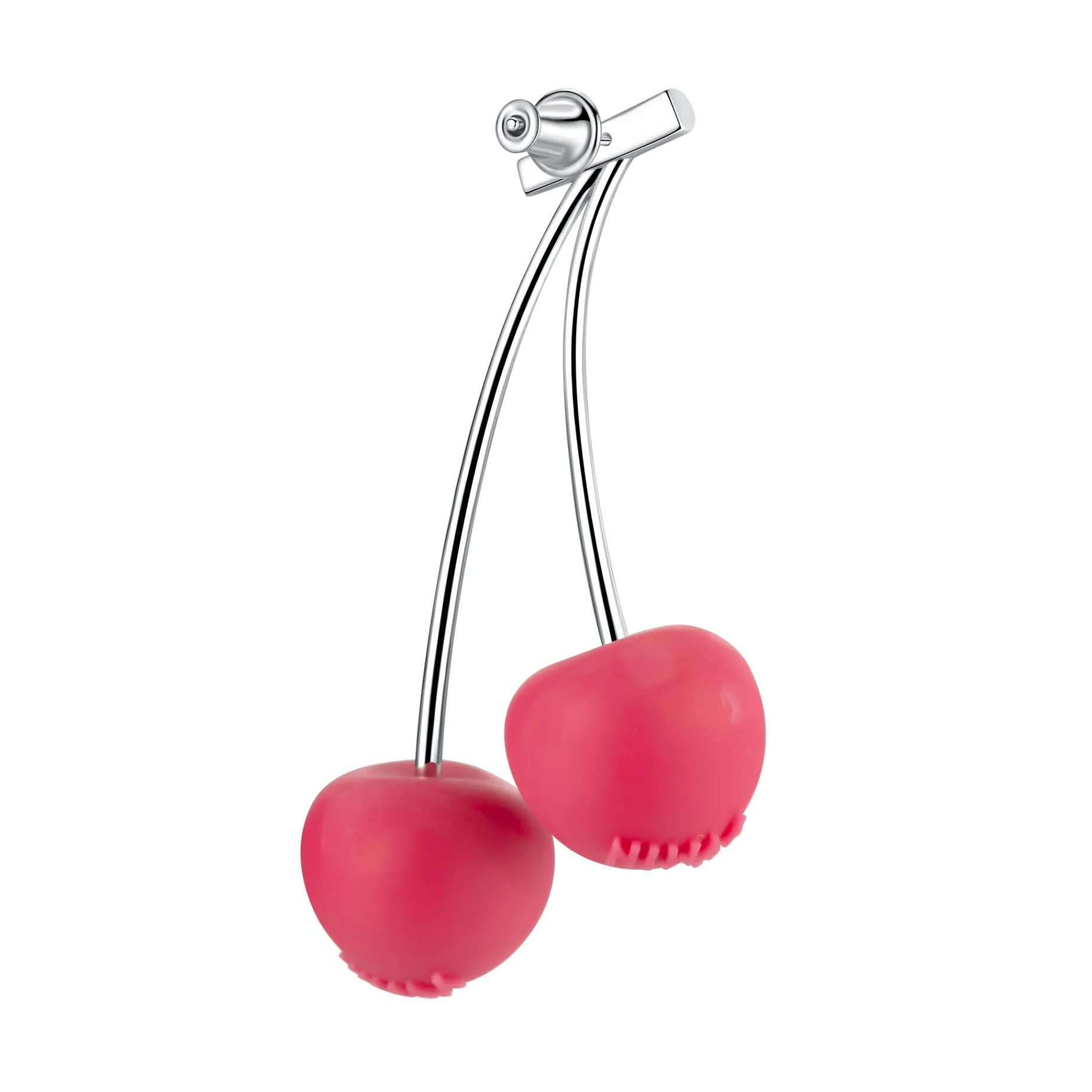 ElectricGirl / Colorful Gemstone Double Cherries Earring