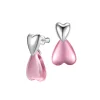 ElectricGirl / Crystal Double Heart Earring