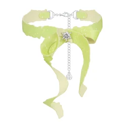 Paradise / Apple Peel Bowknot Necklace