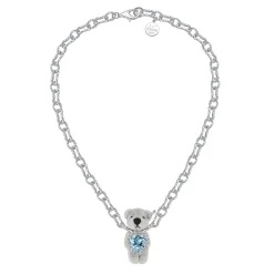 Paradise / Asymmetric Heart Bear Necklace