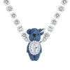 Paradise / Denim Bear Necklace