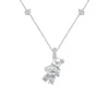 Paradise / Gemstone Patch up Mini Bear Necklace