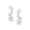 Paradise / Gemstone Patch up Mini Bear Flower Earring