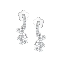 Paradise / Gemstone Patch up Mini Bear Flower Earring