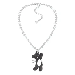 Paradise / Greeting Wooden Bear Chain Necklace
