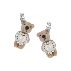 Paradise / Heart Shell Pearl Tassel Bear Earring