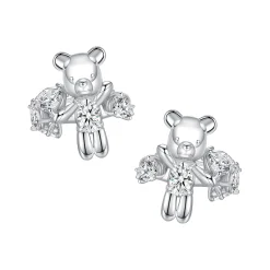 Paradise / Irregular Gem Bear Ear Clip
