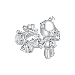 Paradise / Irregular Gem Bear Ear Clip