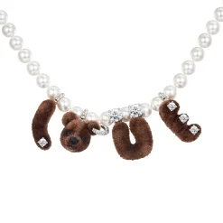 Paradise / LOVE Bear Pearl Necklace