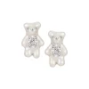 Paradise / Mini Pearlescent Bear Earrings