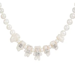 Paradise / Mini Pearlescent Bear Pearl Necklace