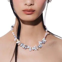 Paradise / Mini Pearlescent Bear Pearl Necklace