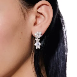 Paradise / Mini Pearlescent Flower Earring