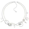 Paradise / Mini Pearlescent Bear Layers Necklace