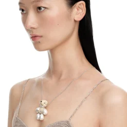 Paradise / Pearl Limbs Bear Long Necklace