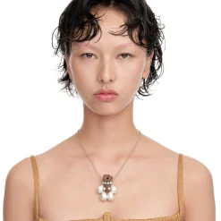 Paradise / Pearl Limbs Bear Long Necklace