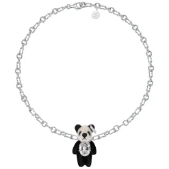 Paradise / Plush Panda Silver Chain Necklace