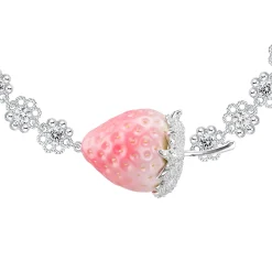 Paradise / Strawberry Flower Lace Chain Necklace