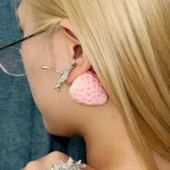 Paradise / Strawberry Pave Gemstone Earring