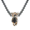 Paradise / Tiger Print Bear Necklace