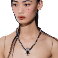 Paradise / Tiger Print Bear Necklace