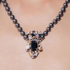 Paradise / Tiger Print Bear Necklace