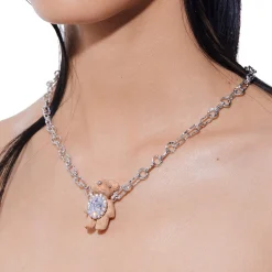 Paradise / Wooden Bear Chain Necklace