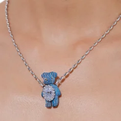 Paradise / Wooden Bear Necklace