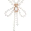 Paradise / Wooden Bear Pearl Bowknot Necklace