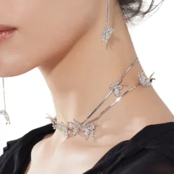 Ripple / Butterfly Long Necklace