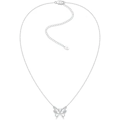 Ripple / Butterfly Shell Gemstone Necklace