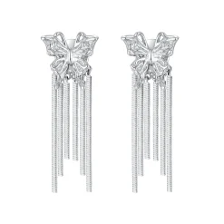 Ripple / Butterfly Tassel Earrings