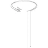 Ripple / Butterfly Zircon Long Tassel Chocker