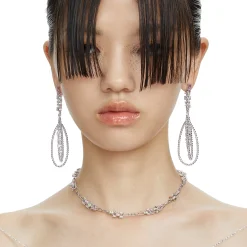 Ripple / Garden zircon earring