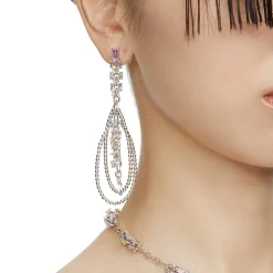 Ripple / Garden zircon earring