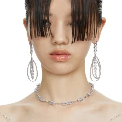 Ripple / Garden zircon earring