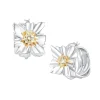 Ripple / Large Square Flower Earring