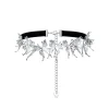 Ripple / Liquefied Butterfly Leather Choker