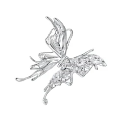 Ripple / Liquefied Butterfly Pave Gemstone Earring
