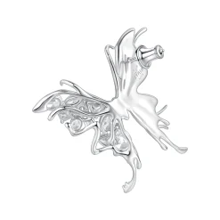 Ripple / Liquefied Butterfly Pave Gemstone Earring