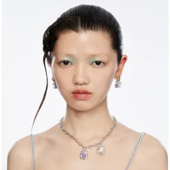 Ripple / Liquefied mauve jade Earrings