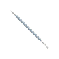 Ripple / Pave gemstone bracelet