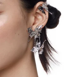 Ripple / Shadow Liquefied Butterfly Earring