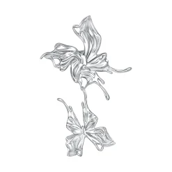 Ripple / Shadow Liquefied Butterfly Earring