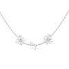 Ripple / Square Flower Branch Pendant Chocker