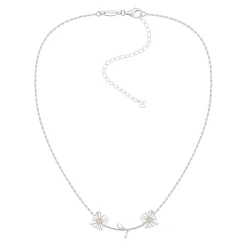 Ripple / Square Flower Branch Pendant Chocker